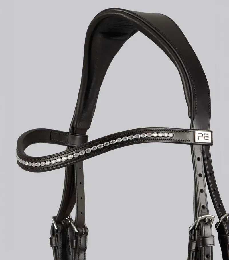 Premier Equine San Paolo Anatomical Bridle in Brown-2