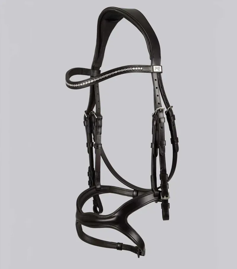 Premier Equine San Paolo Anatomical Bridle in Brown-4