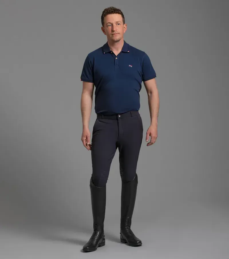 Premier Equine Santino Gel Knee Riding Breeches in Navy