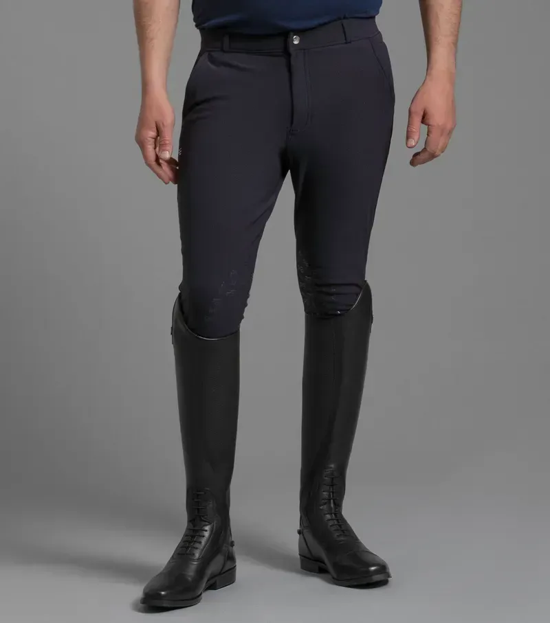 Premier Equine Santino Gel Knee Riding Breeches in Navy-1