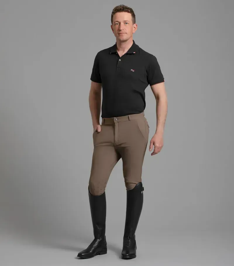 Premier Equine Santino Gel Knee Riding Breeches in Walnut