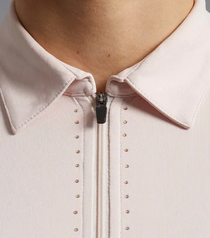 Premier Equine Ladies Scintillo Short Sleeve Riding Top in Pink-3