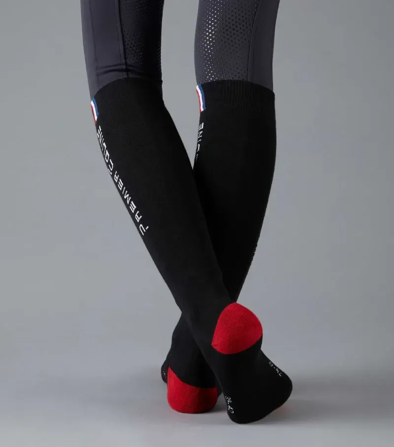PE Sports Series Riding Socks (1 Pair) / Black-1