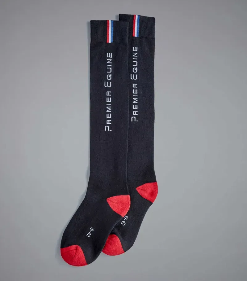 PE Sports Series Riding Socks (1 Pair) / Black-2