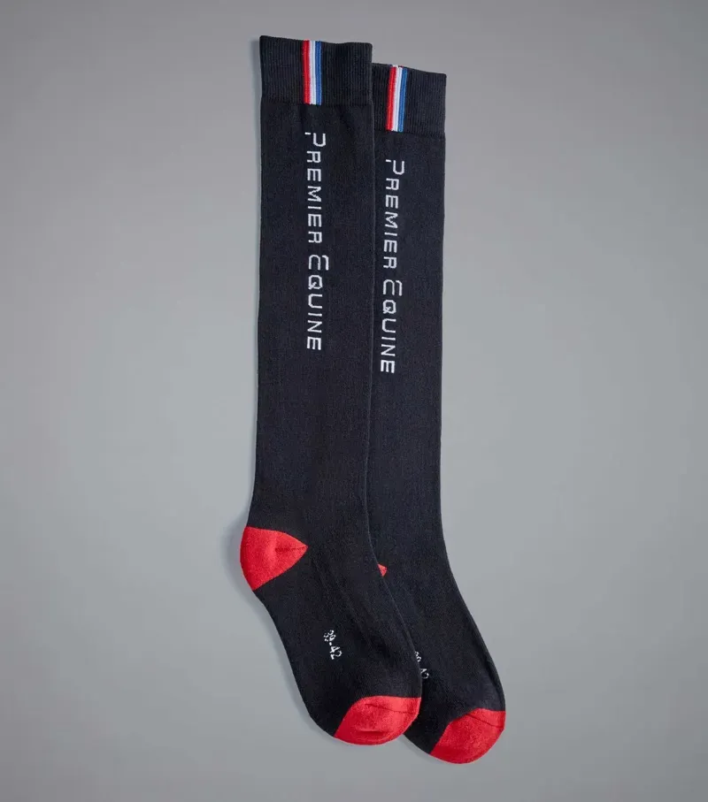 PE Sports Series Riding Socks (1 Pair) / Black-3