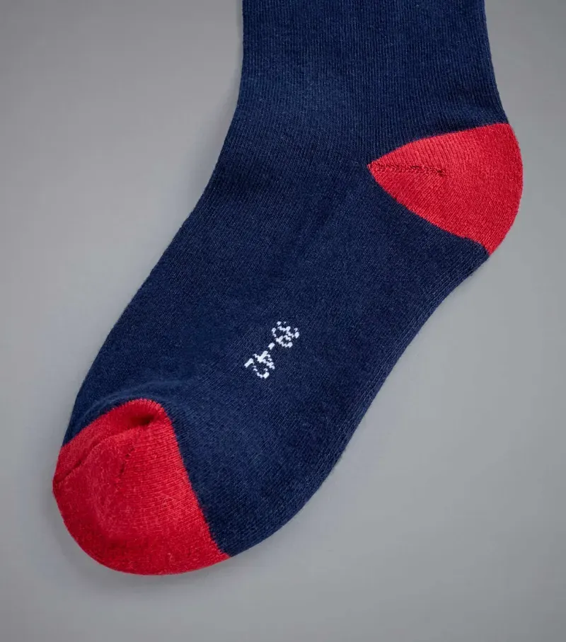 PE Sports Series Riding Socks (1 Pair) / Navy-5
