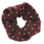 ShowQuest Lurex Medium Spot Scrunchie in Red