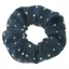 ShowQuest Lurex Medium Spot Scrunchie in Blue