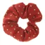 ShowQuest Lurex Medium Spot Scrunchie in Red
