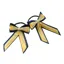 ShowQuest Pair Piggy Bow and Tails in Gold