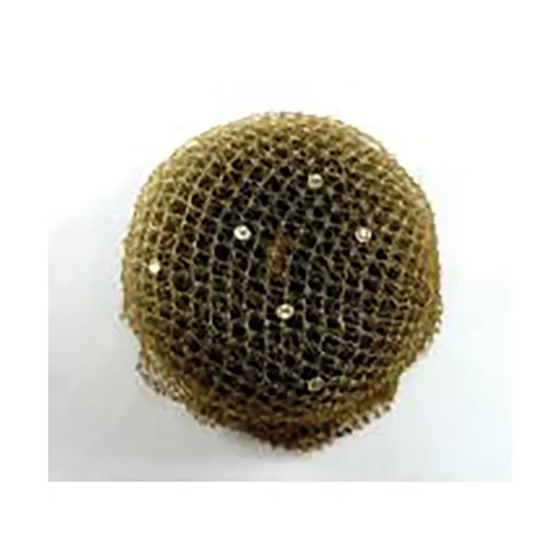 ShowQuest 5-pack Bun Net with Swarovski Crystals in Brown