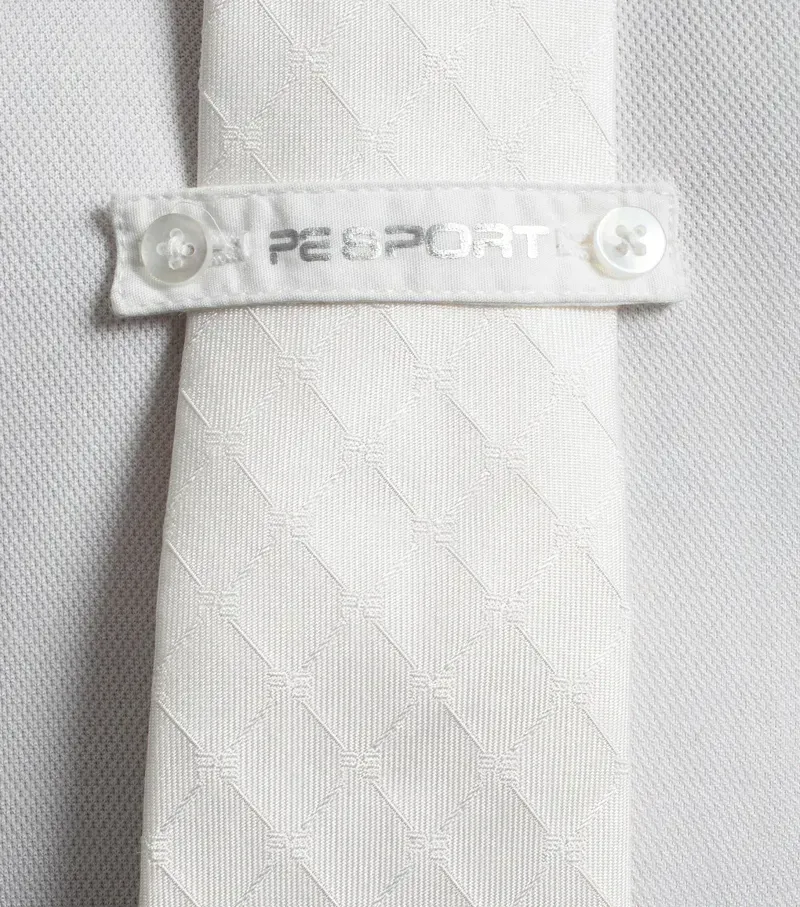 Premier Equine 100% Silk Hand Made Tie in White-4