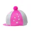 Hy Equestrian Glitter Magic Hat Cover in Silver/Hot Pink