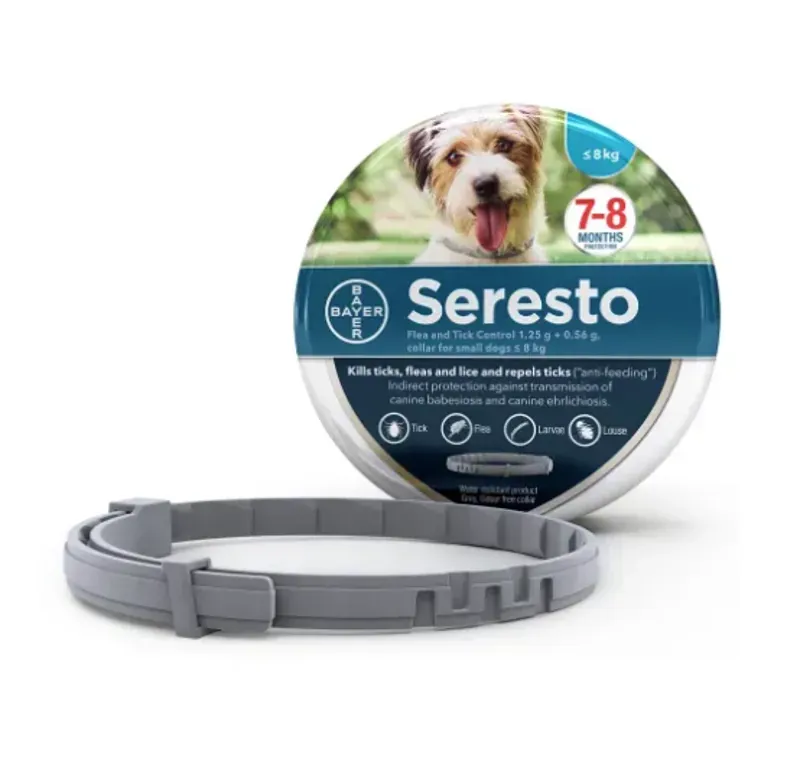 Elanco Seresto Flea and Tick Control Collar - Small Dogs 8kg