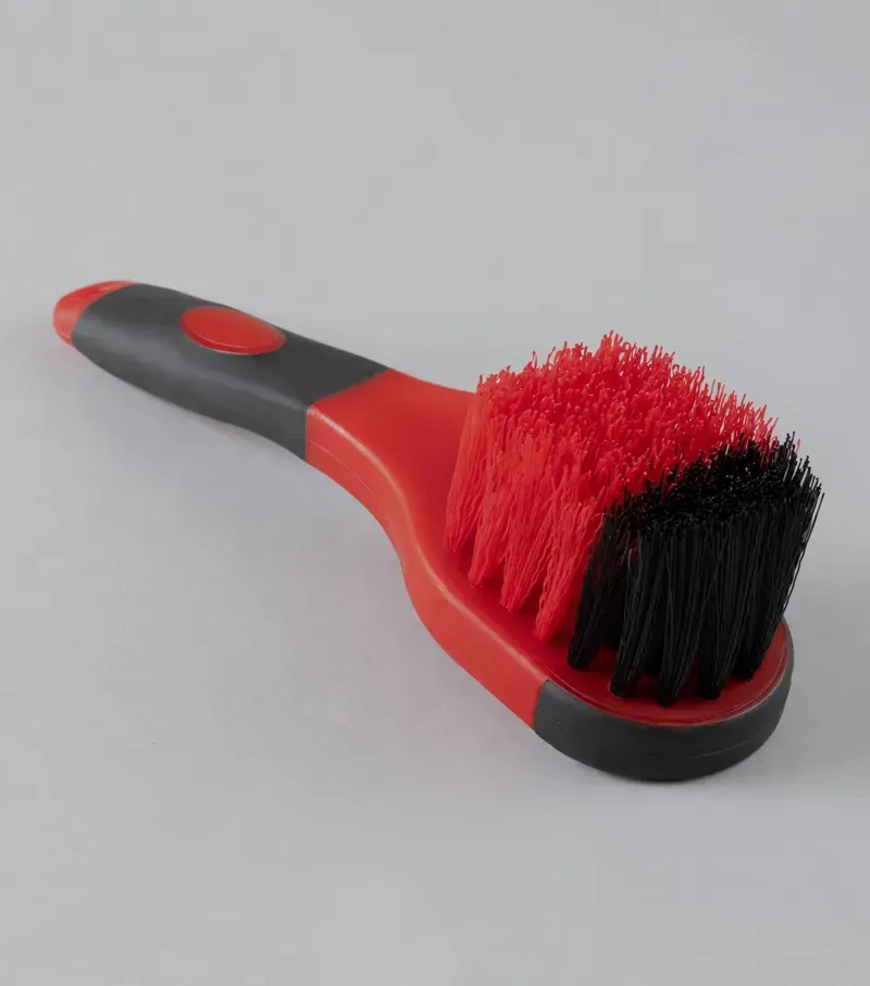 Premier Equine Soft-Touch Bucket Brush in Black Red