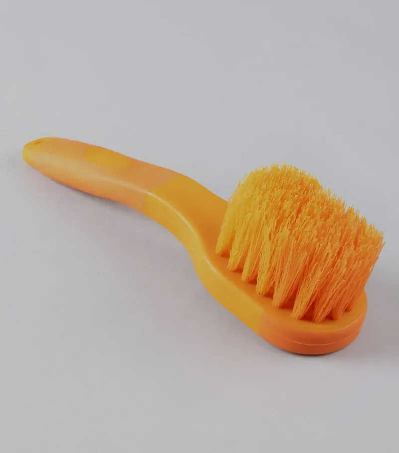 Premier Equine Soft-Touch Bucket Brush in Orange Amber