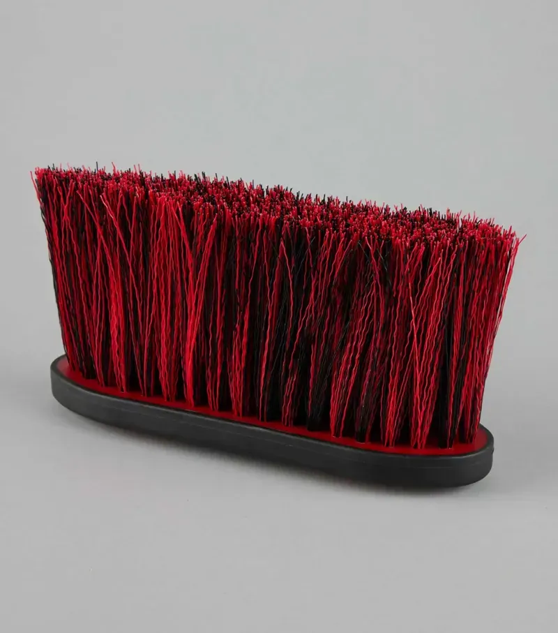 Premier Equine Soft-Touch Dandy Brush Long Bristles in Black Red-2