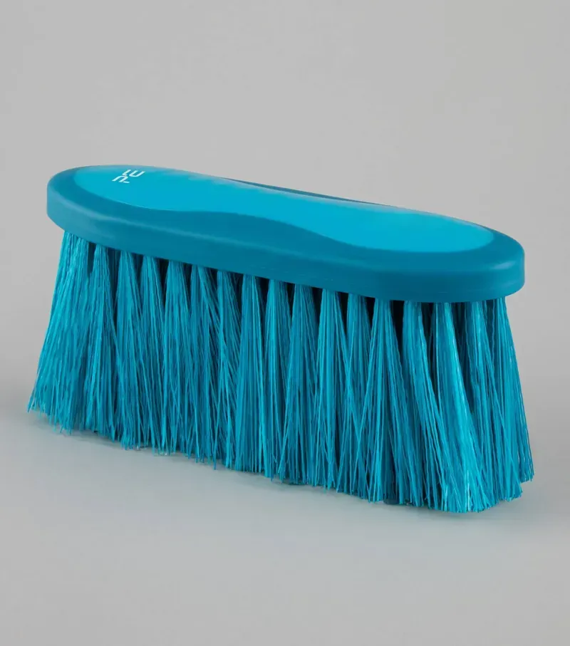 Premier Equine Soft-Touch Dandy Brush Long Bristles in Med Blue Peacock