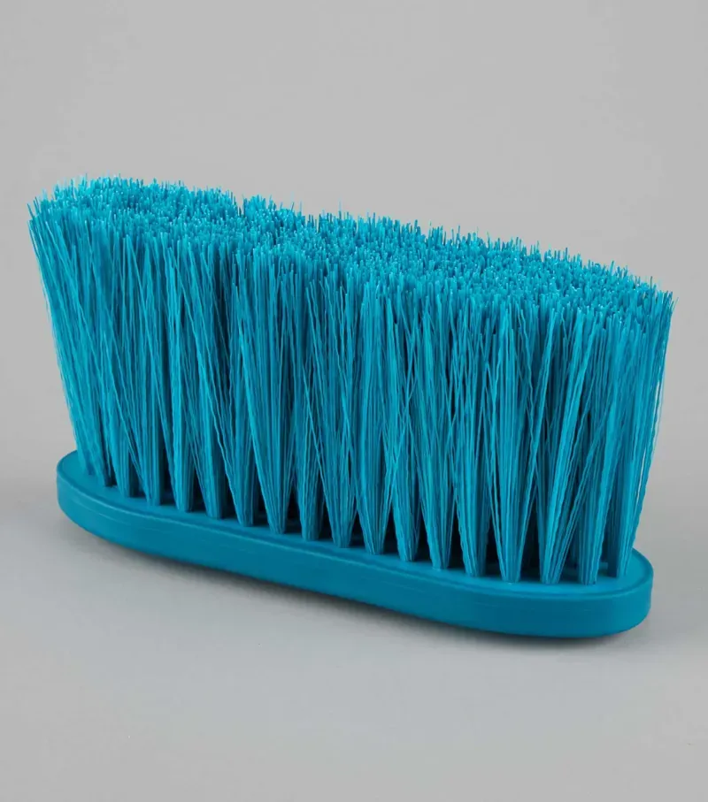 Premier Equine Soft-Touch Dandy Brush Long Bristles in Med Blue Peacock-1