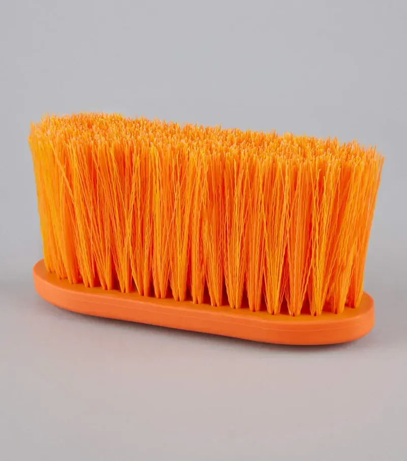 Premier Equine Soft-Touch Dandy Brush Long Bristles in Orange Amber-1
