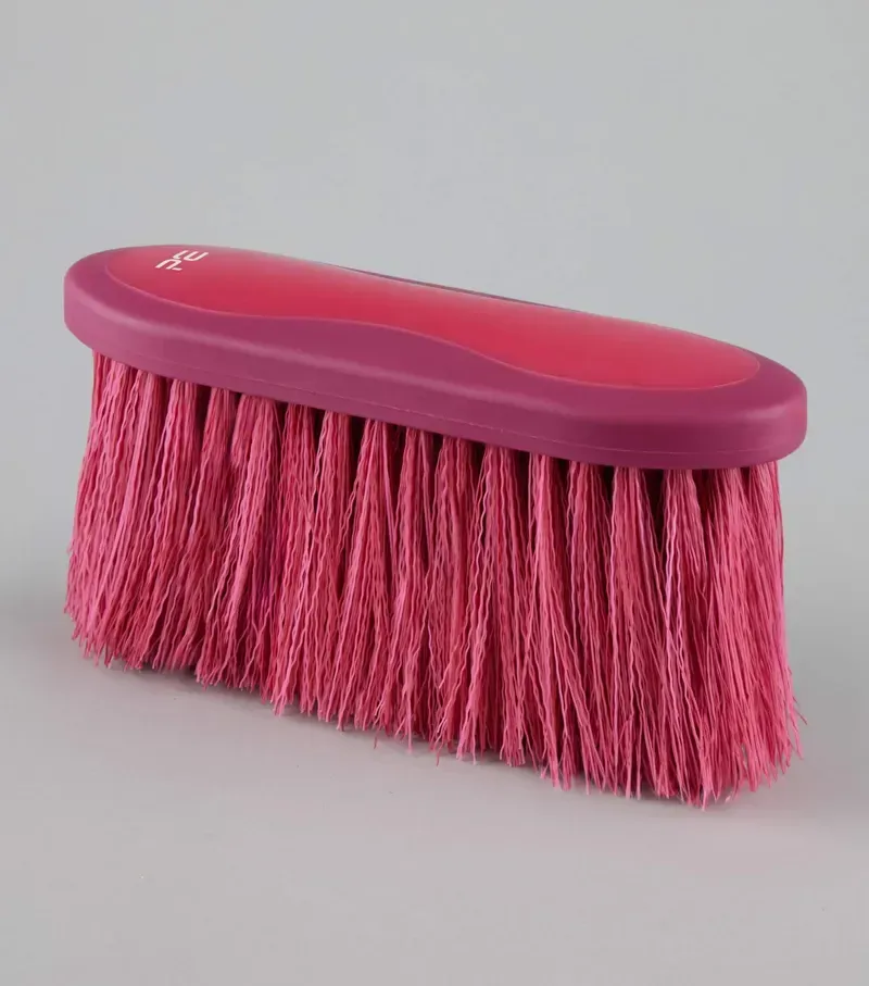 Premier Equine Soft-Touch Dandy Brush Long Bristles in Wine Fuchsia