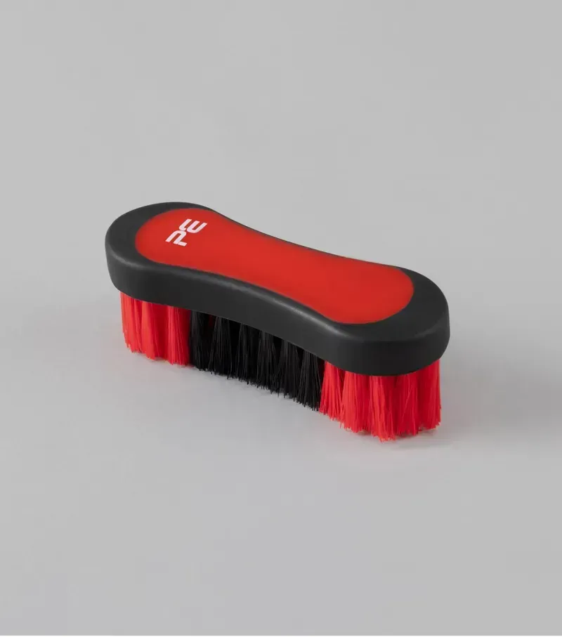 Premier Equine Soft-Touch Face Brush in Black Red