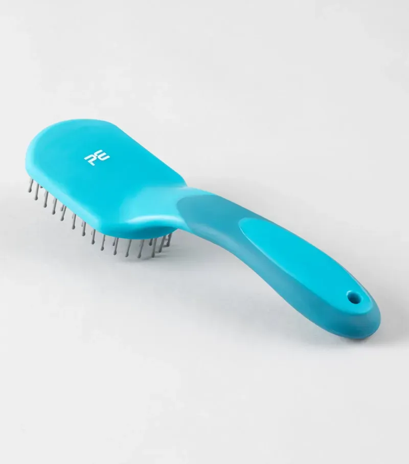 Premier Equine Soft-Touch Mane and Tail Brush in Med Blue Peacock