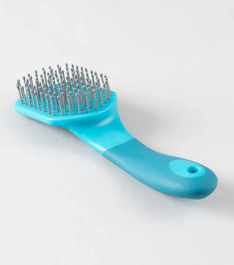 Premier Equine Soft-Touch Mane and Tail Brush in Med Blue Peacock-1