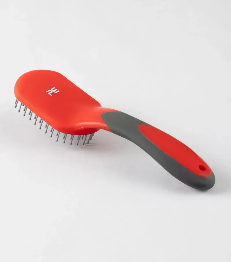 Premier Equine Soft-Touch Mane and Tail Brush in Black Red