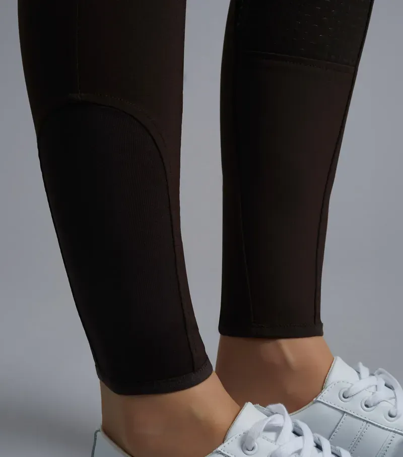Premier Equine Ladies Sophia Full Seat High Waist Riding Breeches in Chocolate-4