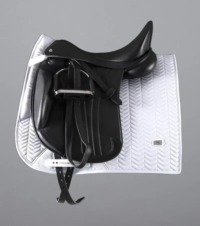 Premier Equine Full Sovereign Dressage Square in White-1