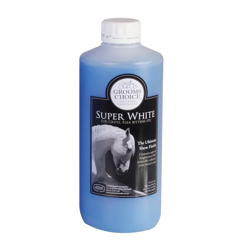 Animal Health Company 1lt Grooms Choice Super White Shampoo