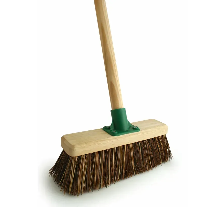 Bentley Brushes Stiff Bass/Cane Yard Broom in Brown