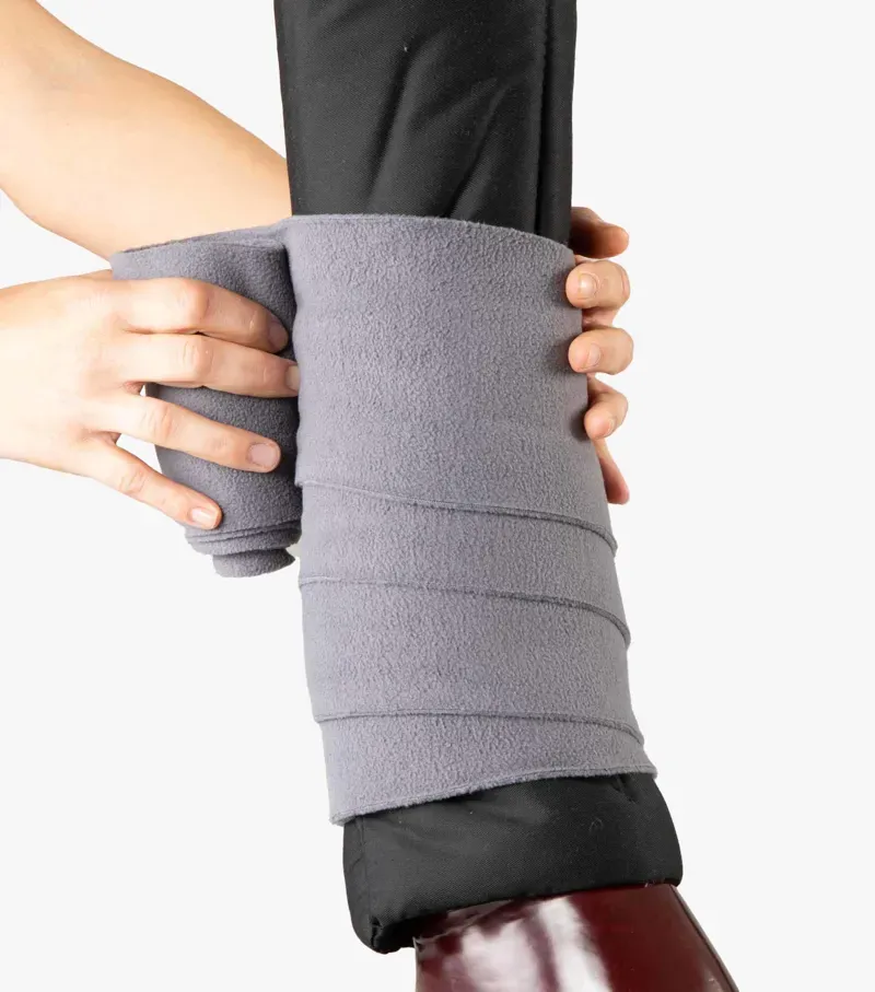 Premier Equine Stable Boot Wrap Liners in Black-1