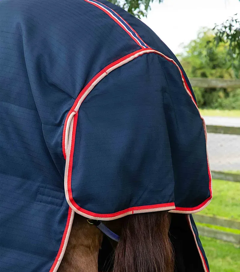 Stable Buster 100g Stable Rug With Neck Cover / Navy-4