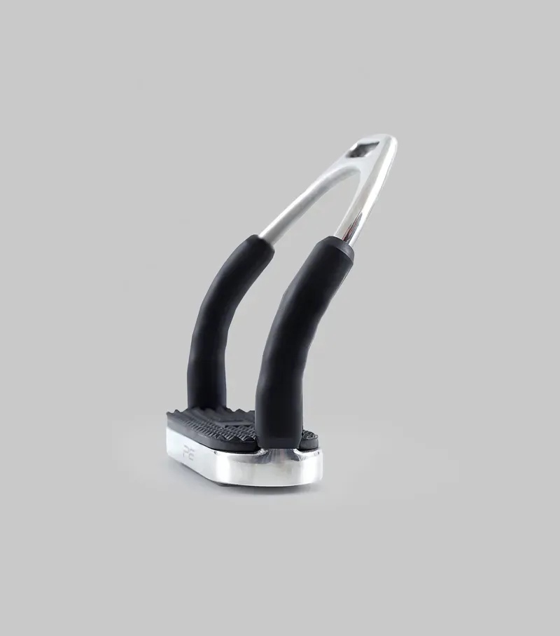 Premier Equine Stainless Steel Flexi Stirrups in Silver-2
