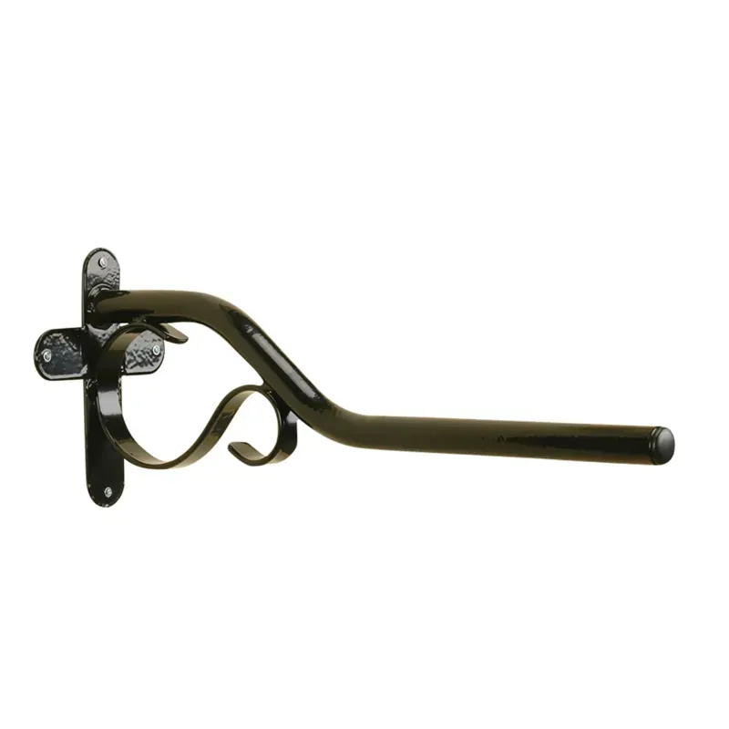 Stubbs Scroll Saddle Rack In Black