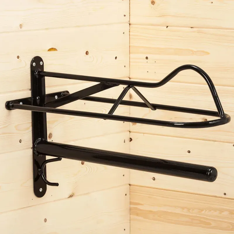 Stubbs Western Light Saddle Rack In Black