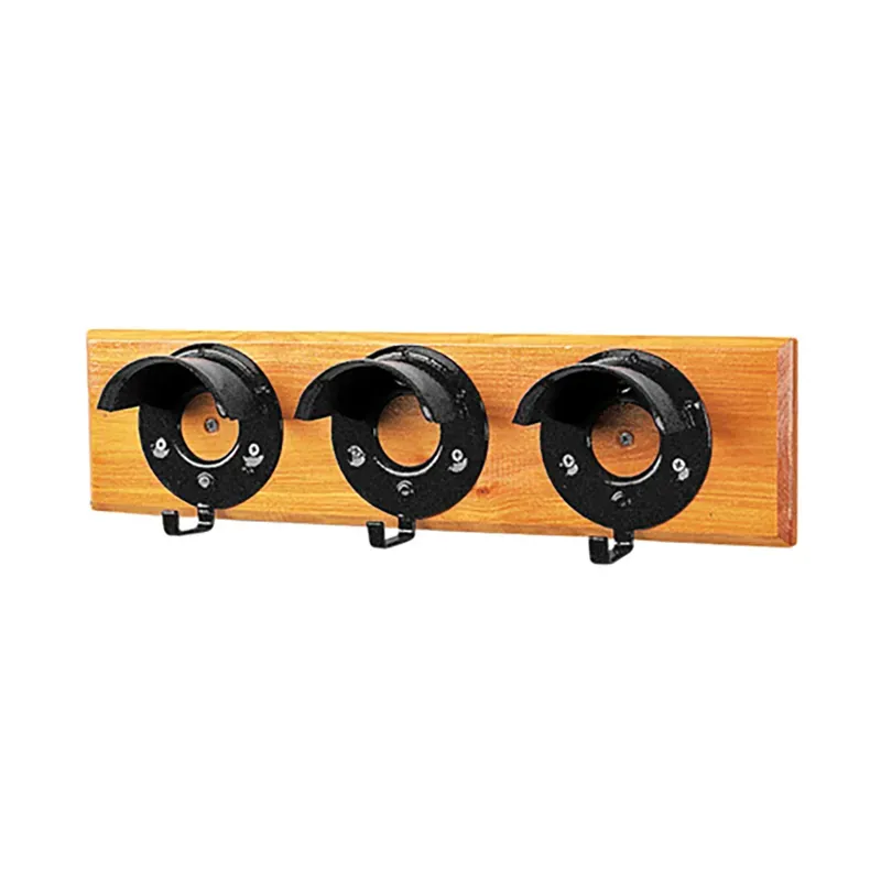 Stubbs Set Of 3 On Board Bridle Rack In Black