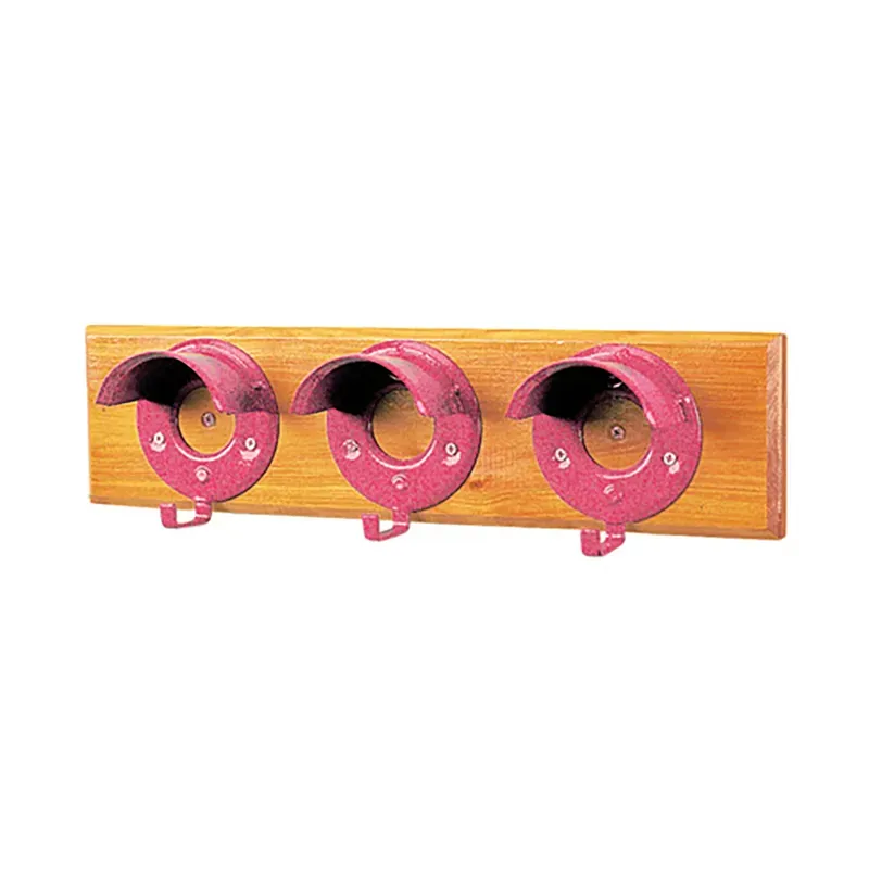 Stubbs Set Of 3 On Board Bridle Rack In Pink