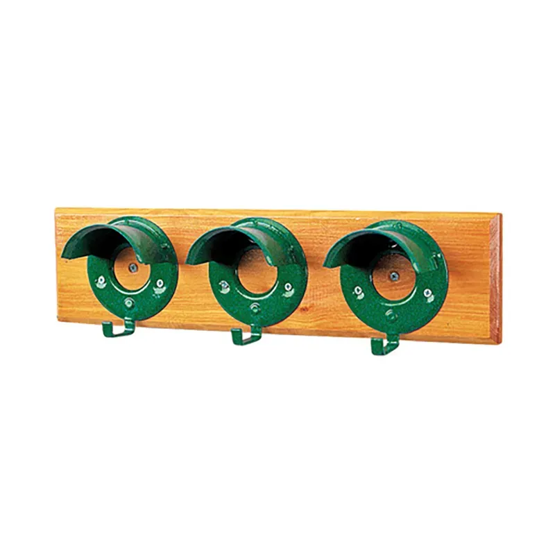 Stubbs Set Of 3 On Board Bridle Rack In Green