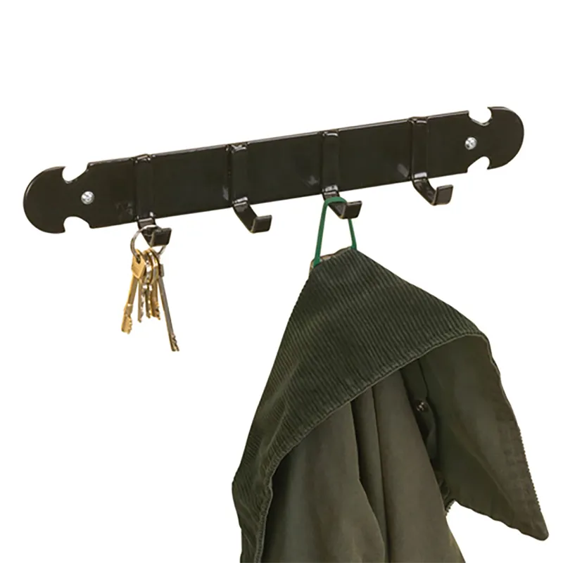 Stubbs Coat And Key Rack In Black