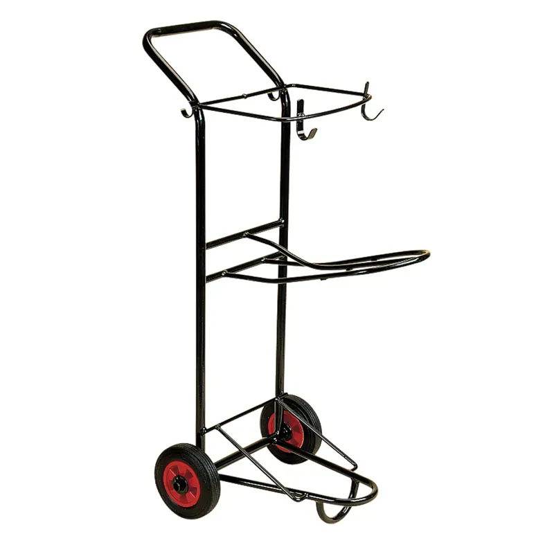 Stubbs Bow Front Tack Trolley in Black