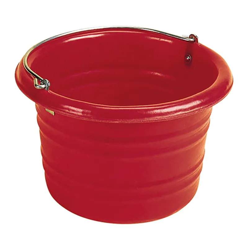 Stubbs 25lt Jumbo Water And Feed Bucket C/W Handle In Red