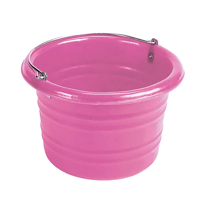 Stubbs 25lt Jumbo Water And Feed Bucket C/W Handle In Pink