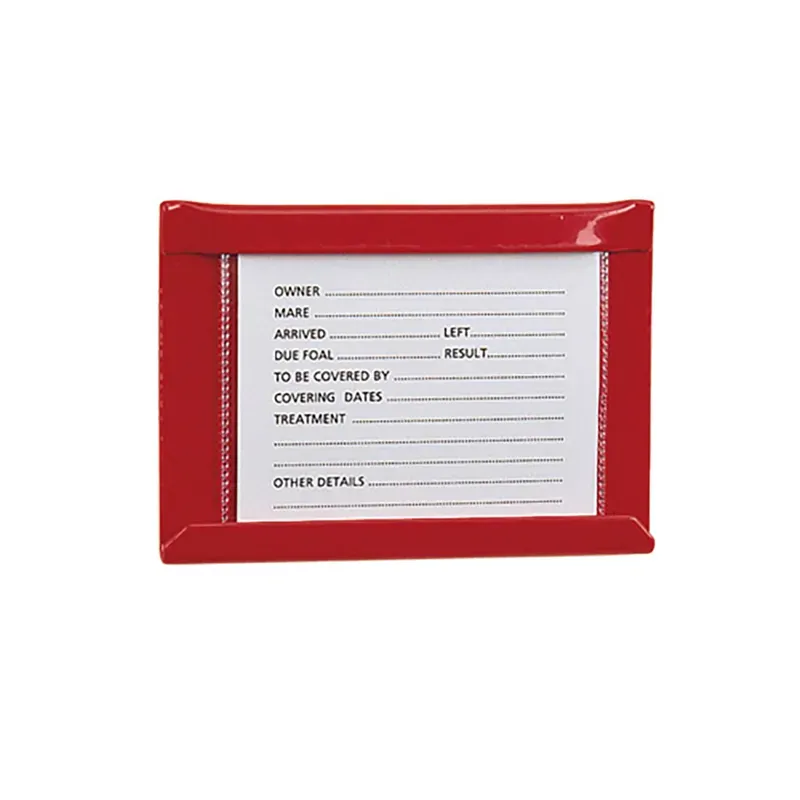 Stubbs Small Stud Card Holder In Red