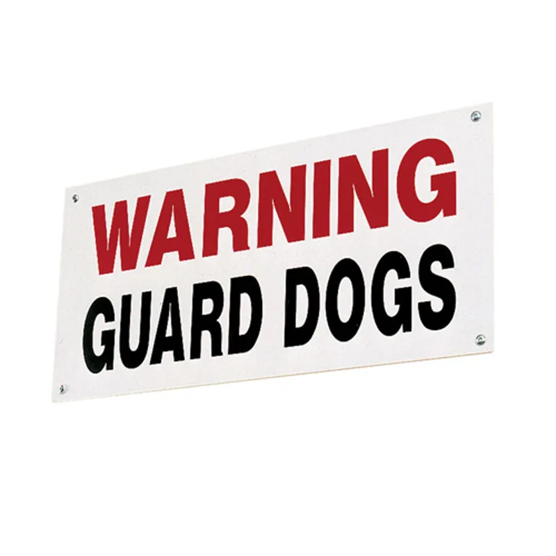 Stubbs Guard Dog Sign