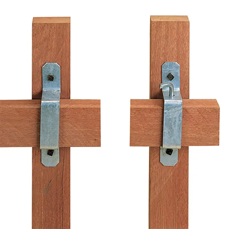 Stubbs Slip Rail Bracket Set in Silver