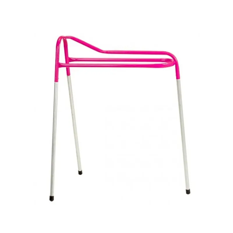 Stubbs Tall Three Leg Pack-Up Saddle Horse In Pink