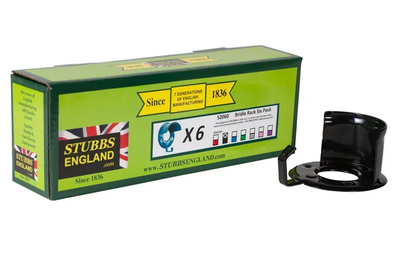 Stubbs 6Pack Bridle Rack In Black